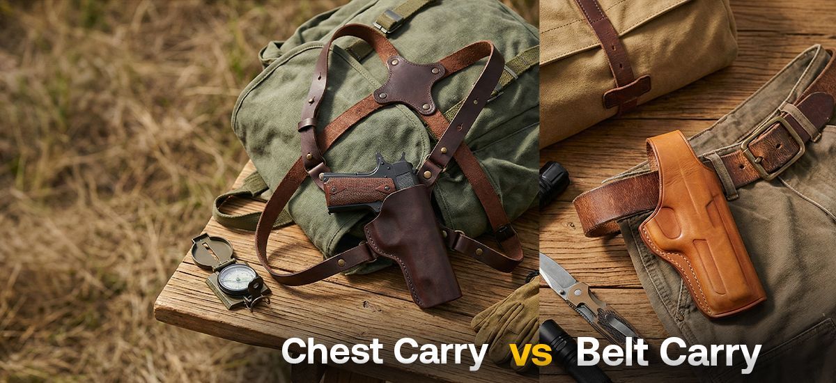 Brustholster vs. Gürtelholster: Welche Trageart passt zu Ihrem Alltag?