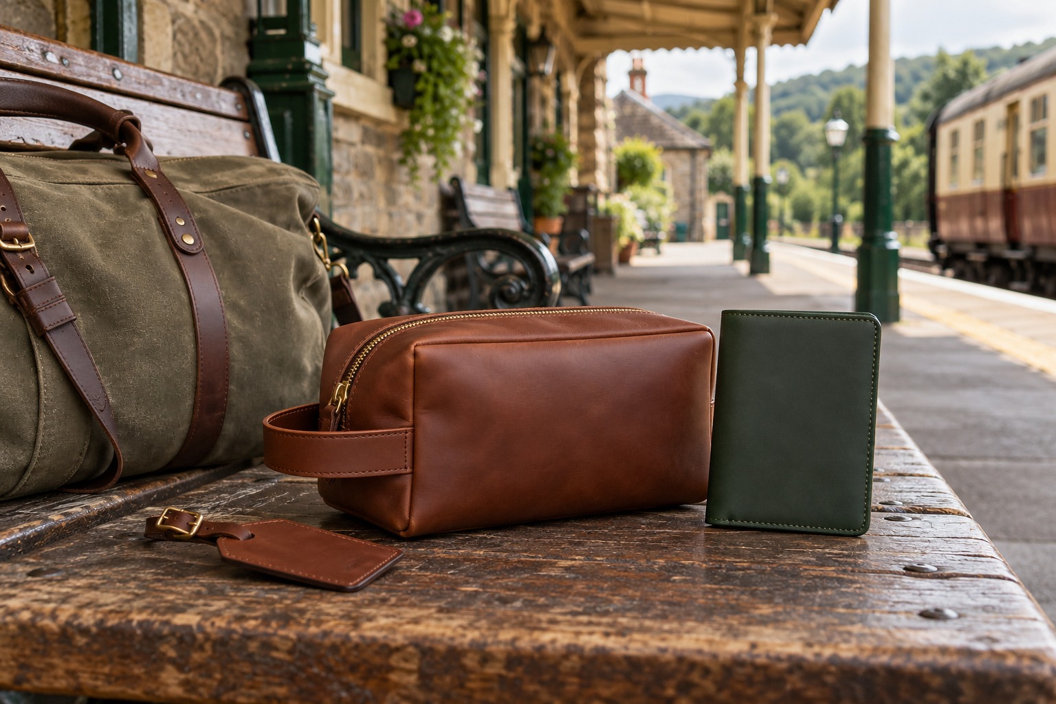 Reiseaccessoires aus Leder