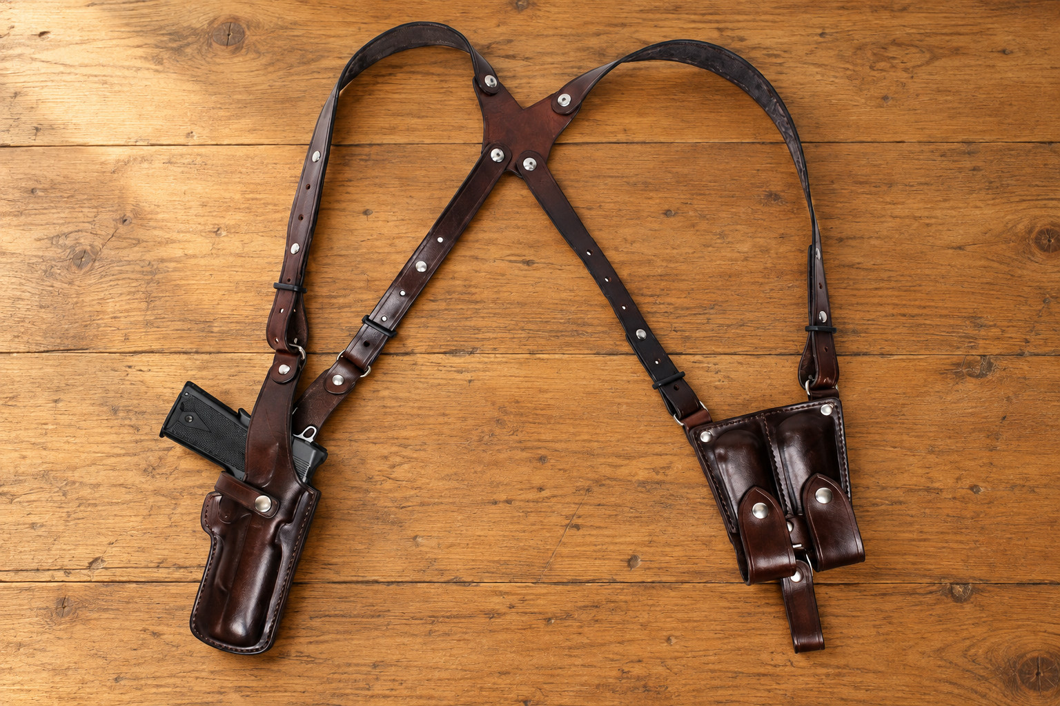 Vertikale Schulterholster