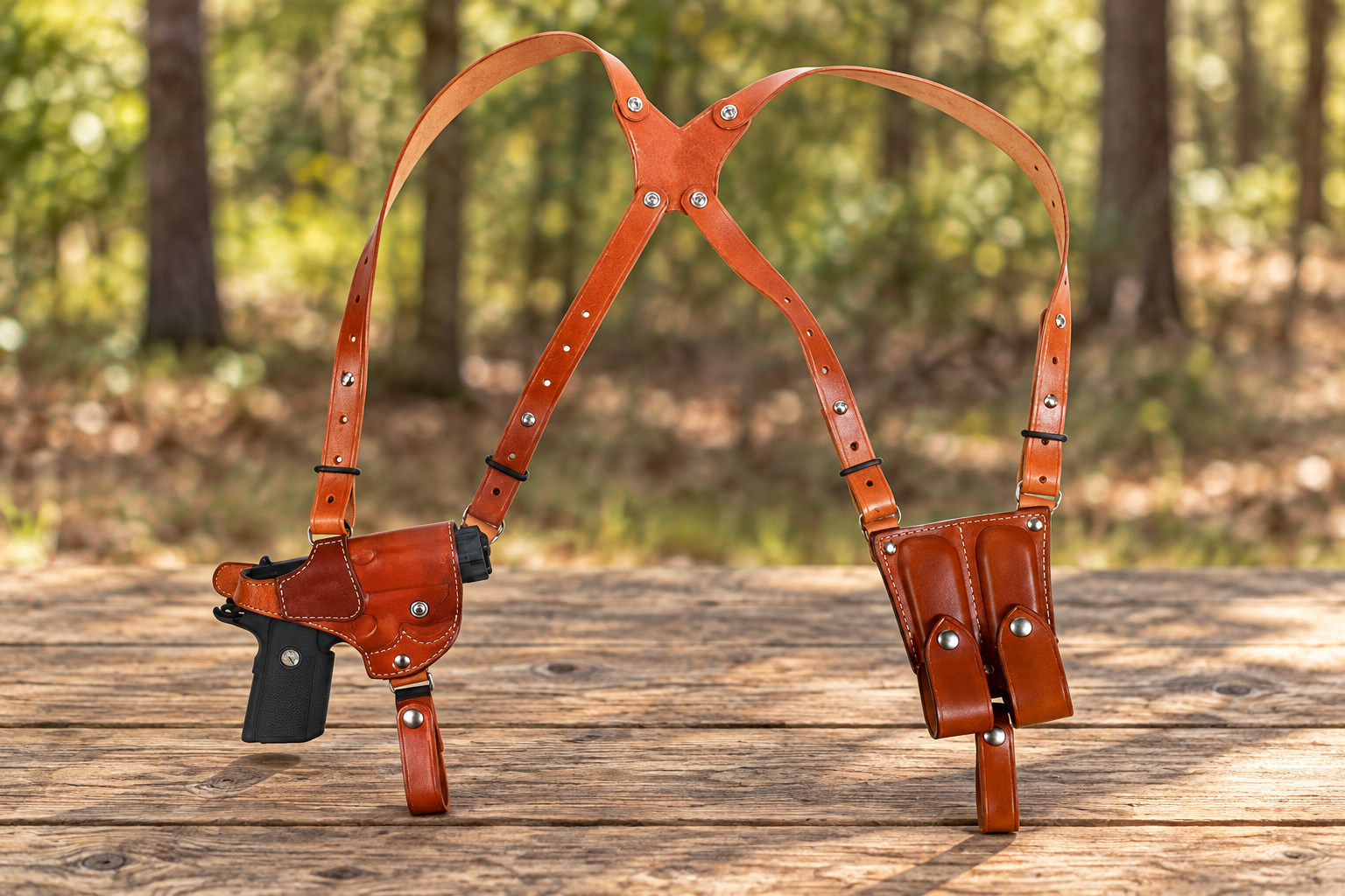 Horizontale Schulterholster