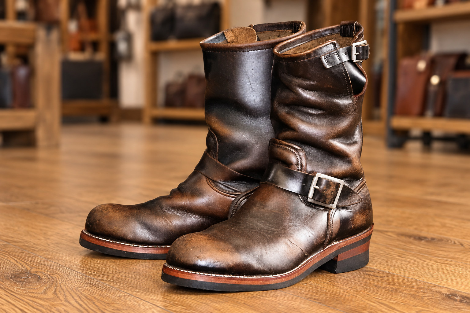 Lederstiefel