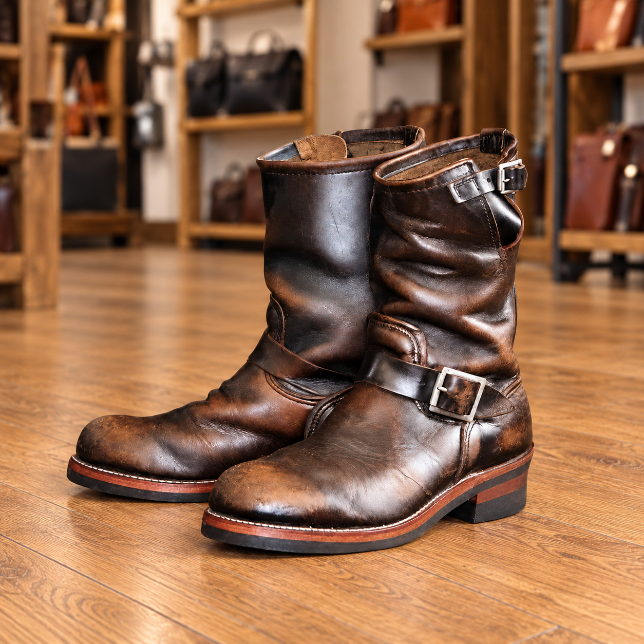 Lederstiefel