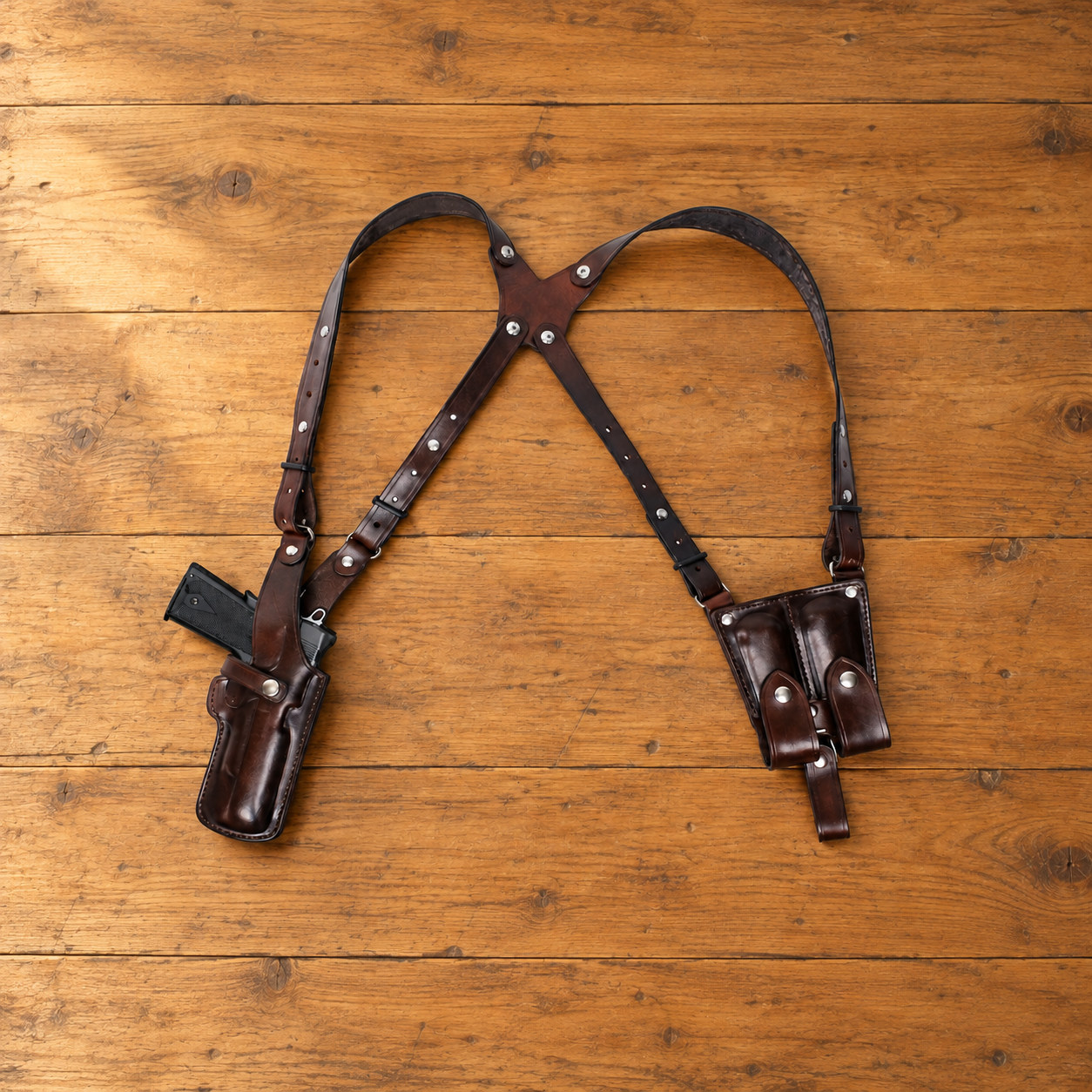 Vertikale Schulterholster