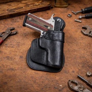 Azula All Leder OWB Paddle-Holster Concealment Schwarzes Holster
