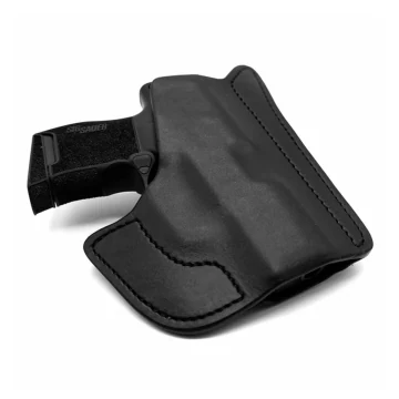 Bandicoot Taschenholster aus schwarzem Leder