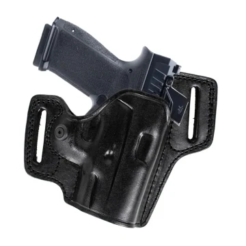 Combat Master Holster aus schwarzem Leder