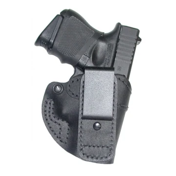 IWB Split Decision Holster aus schwarzem Leder