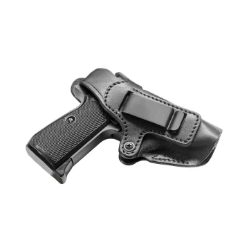IWB & OWB-Holster aus schwarzem Leder für Walther PP Series