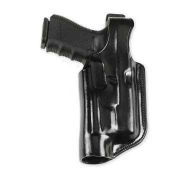 Schwarzes OWB-Holster für Waffen mit Lampe