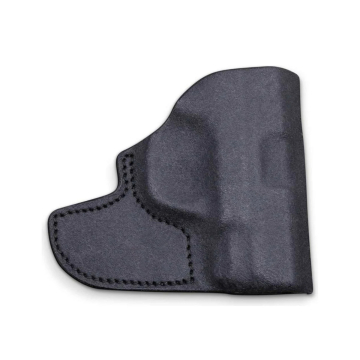 Taschenholster aus schwarzem Leder