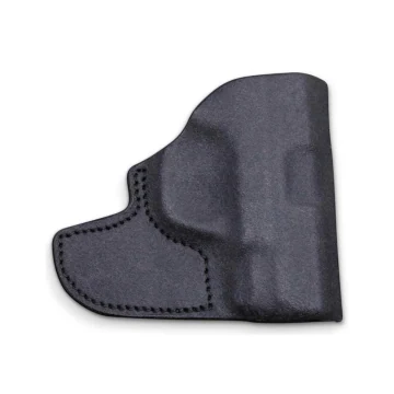 Taschenholster aus schwarzem Leder
