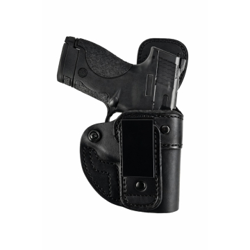 Einsteckbares IWB-Holster aus schwarzem Leder