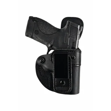 Einsteckbares IWB-Holster aus schwarzem Leder