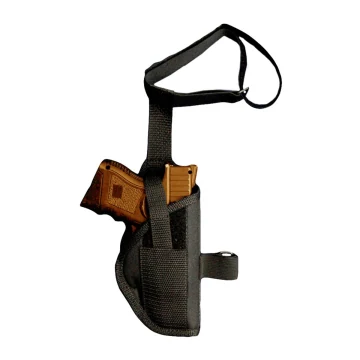 Schwarzes Nylon-Knöchelholster für kompakte Pistolen