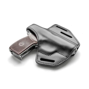 Schwarzes 3-Layer OWB-Lederholster für Makarov