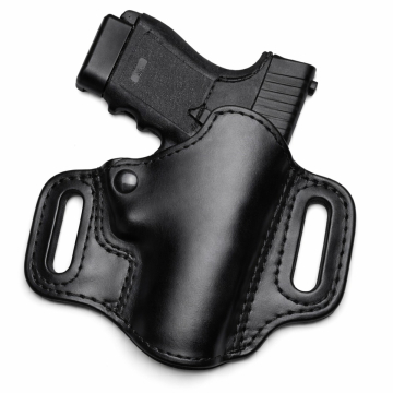 High Ride OWB-Holster aus schwarzem Leder