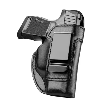 IWB Tragen Holster aus schwarzem Leder