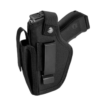 IWB OWB-Holster aus schwarzem Nylon mit Magazintasche