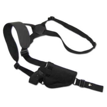 Vertikales Schulterholster aus schwarzem Nylon
