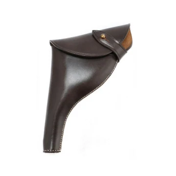 British-Stil Schwarzes Leder Revolverholster