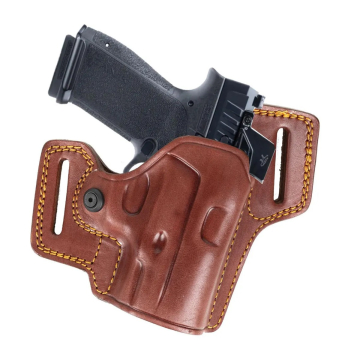 Combat Master Holster aus braunem Leder