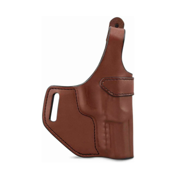 Braunes OWB-Lederholster mit Thumb-Break-Sicherung