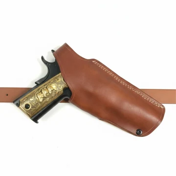 Four-Position Gürtel Tragen Holster aus braunem Leder