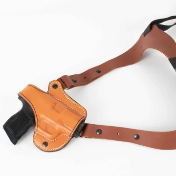 Detective Schulterholster aus braunem Leder