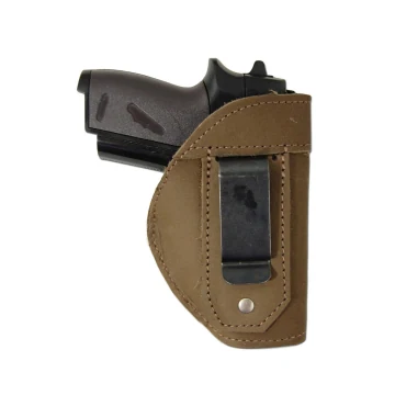 Braunes IWB-Lederholster für Taschenpistolen