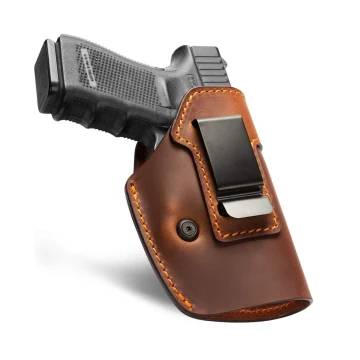 Braunes IWB-Lederholster für verdecktes Tragen