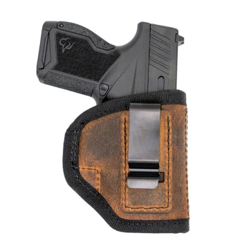 Braunes IWB-Lederholster mit Padded Back