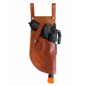 Mauser Merr Sonn Power 5 Molded Holster aus braunem Leder mit Notch
