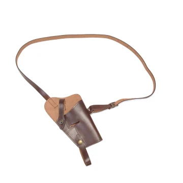 Militär Schulterholster aus braunem Leder