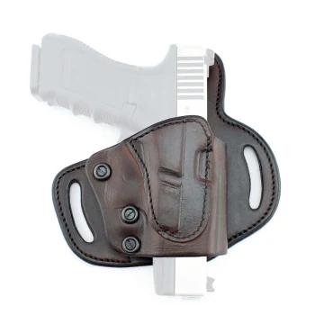 OWB Gürtelholster Quick Draw aus braunem Leder