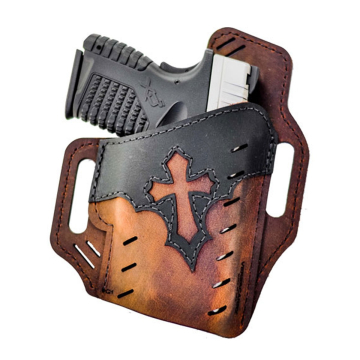 Braunes OWB-Lederholster mit Arc Panel