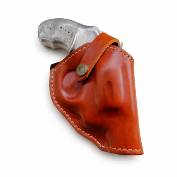 Braunes OWB-Lederholster mit Haltesicherung