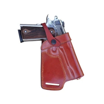 Small of Back Holster aus braunem Leder mit Haltesicherung