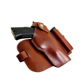 Taktisches Beinholster Oberschenkelholster aus braunem Leder