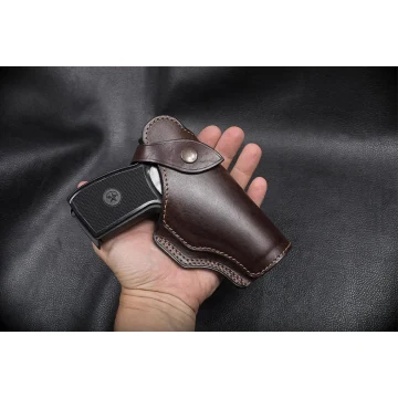 Field Guard Holster aus dunkelbraunem Leder