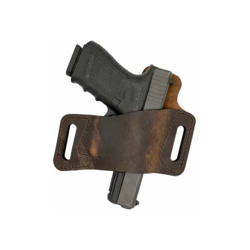 Braunes OWB-Lederholster mit Protective Backing