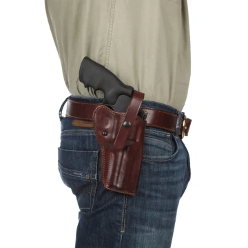 Alaska Hunter Hip Holster aus bordeauxrotem Leder