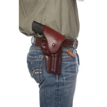 OWB Hip Holster aus bordeauxrotem Leder