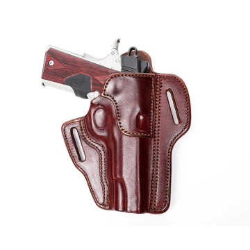 OWB Pancake-Holster aus bordeauxrotem Leder