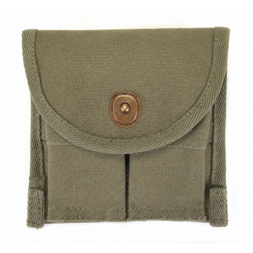 Canvas M1 Garand Double En-Bloc Clip Pouch - View 1