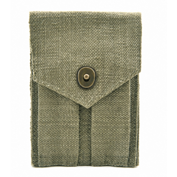Colt .45 Cotton Webbing Double Magazine Pouch - Light Olive Drab - View 1