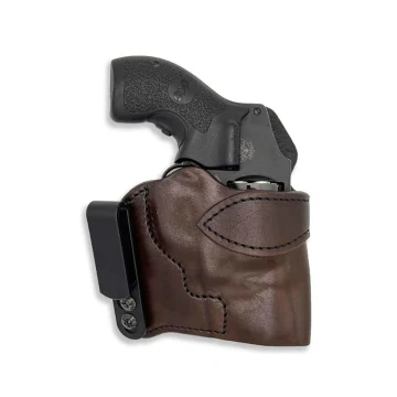 Stahlclip Braunes IWB-Lederholster