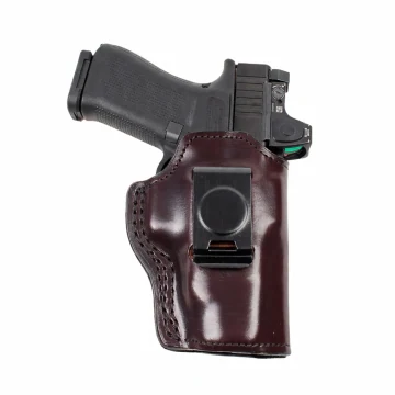 Cuban braunes IWB-Lederholster mit Federclip