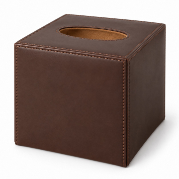 Leder-Taschentuchboxhülle nach Mass