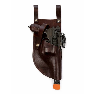 Mauser Merr Sonn Power 5 Molded Holster aus dunkelbraunem Leder mit Notch