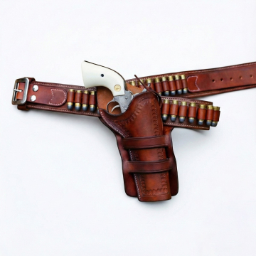Doc Holliday Cowboy-Stil Crossdraw Holster und Patronengürtel